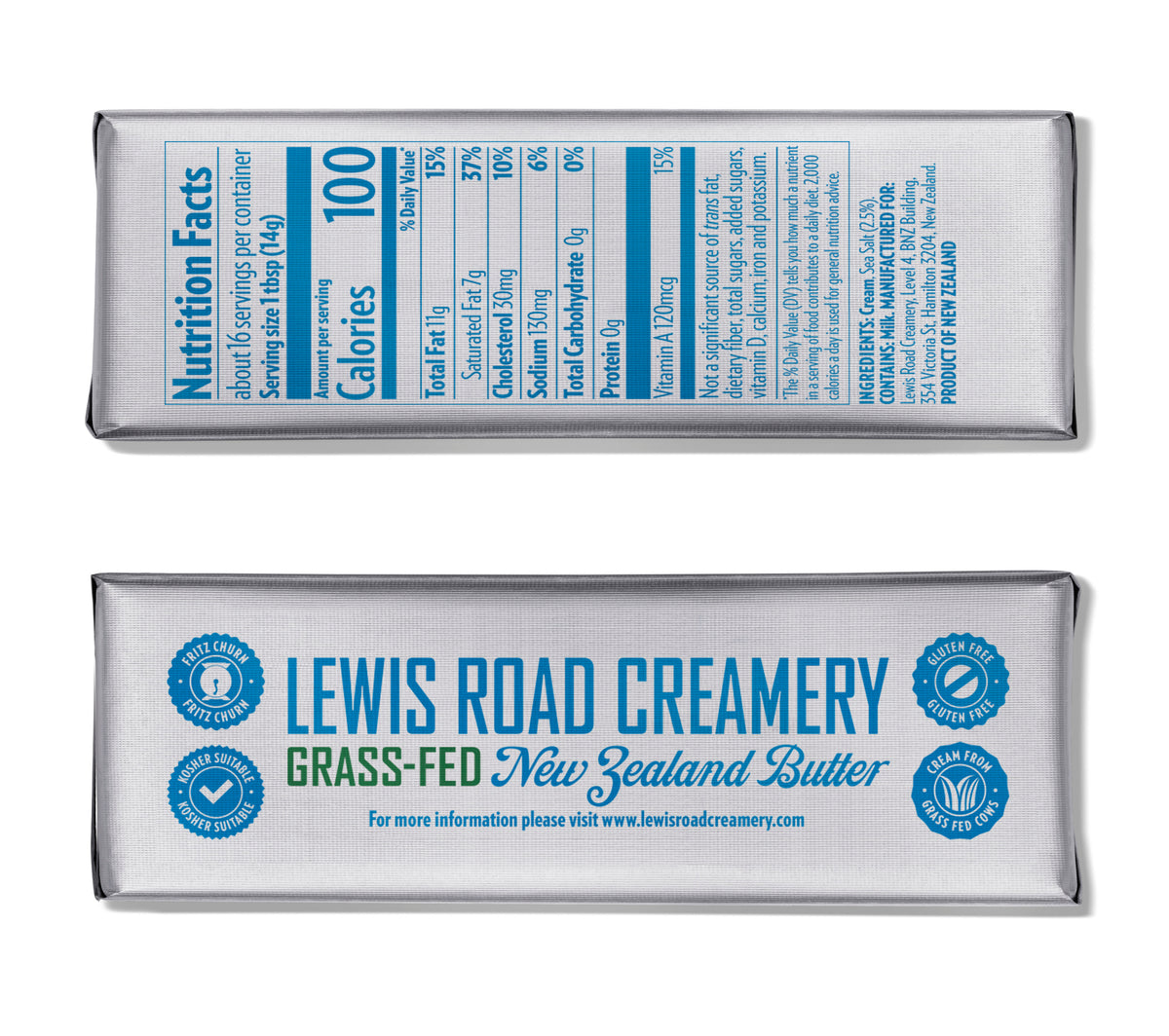 Premium Sea Salt Crystals Butter Lewis Road Creamery